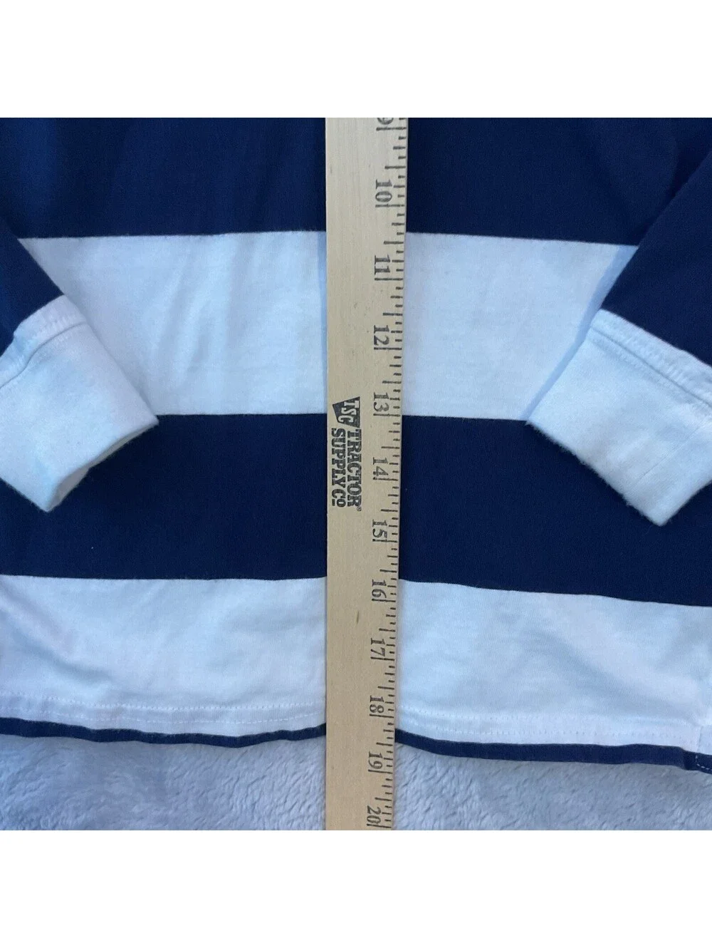 POLO Ralph Lauren Boys Size 6 Striped Shirt / Rugby large Pony Long Sleeve
